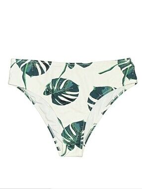 nwt CUPSHE Monstera Tropical Bikini Bottom XL Hawaiian Palm Coastal Swimwear